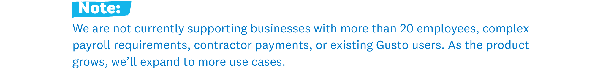 FAQ note